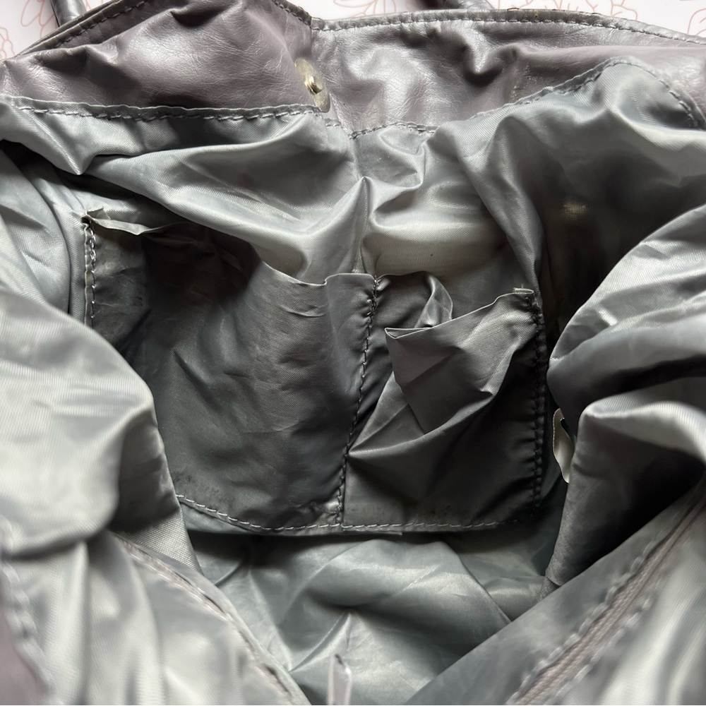Braided Gray Cauldron Tote Bag - Picture 5 of 10